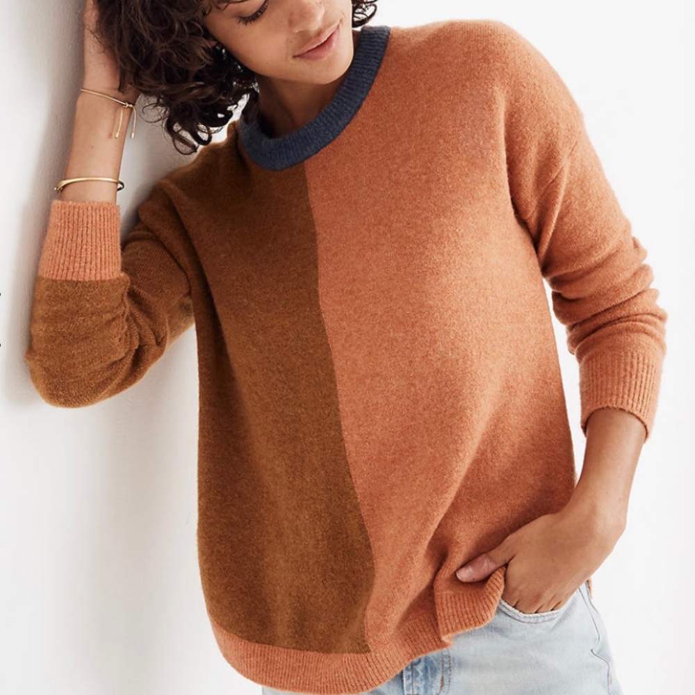 Boxy Colorblock Madewell Sweater
